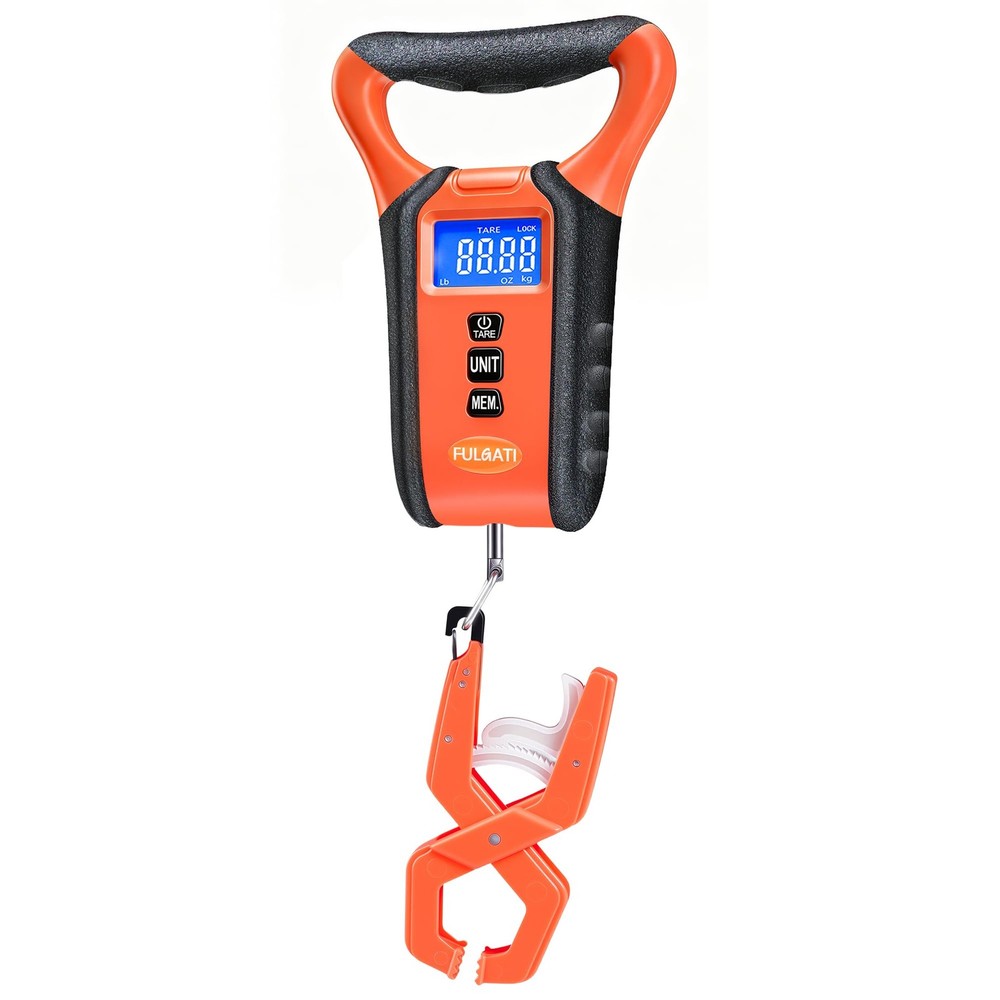 Fish Scale Floating Waterproof Digital Fishing Scale with Lip Grip, Replaceab...