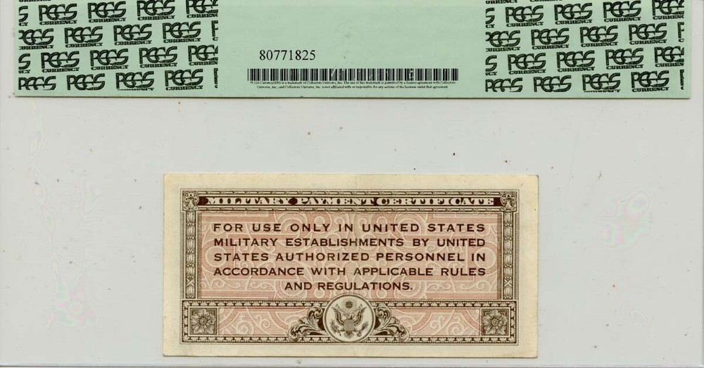 Series 461 10 Cent MPC PCGS CH AU50 Replacement