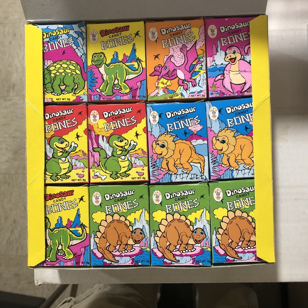 A-2-Z Dinosaur Candy Bones Box X 72