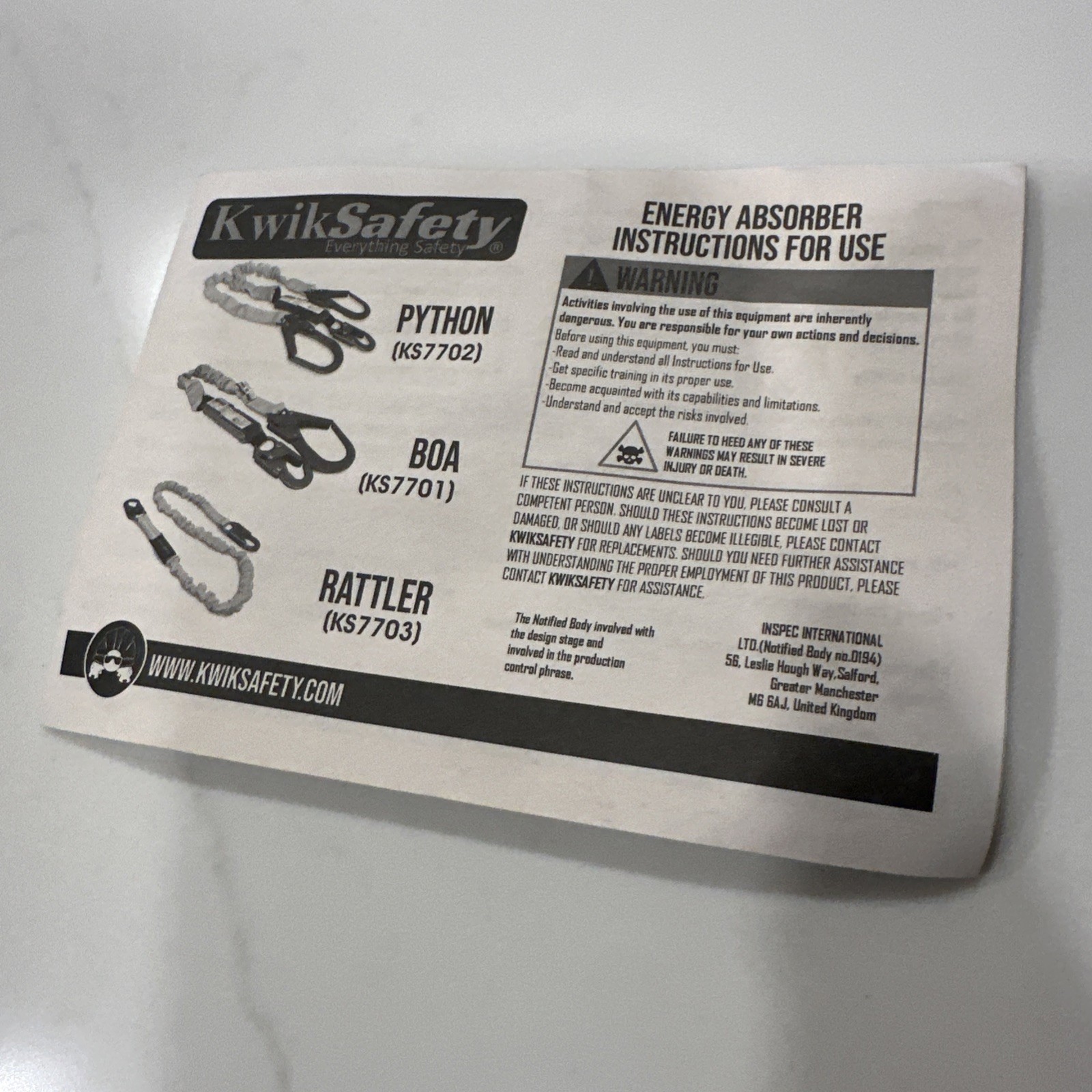 KwikSafety THUNDER 3D Ring Full Body Safety Harness ANSI OSHA Fall Protection