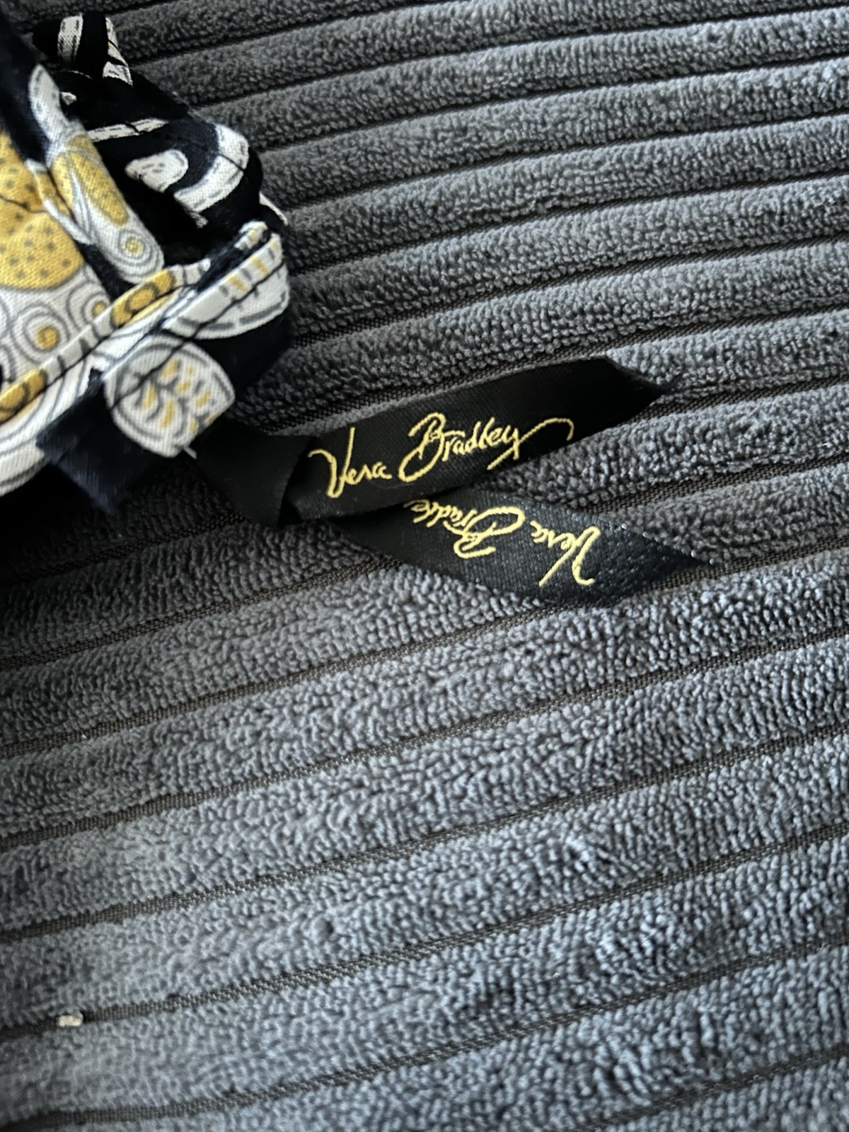 Vera Bradley Yellow Bird Large Cosmetic Bag 11x9 Inches Excellent Condition