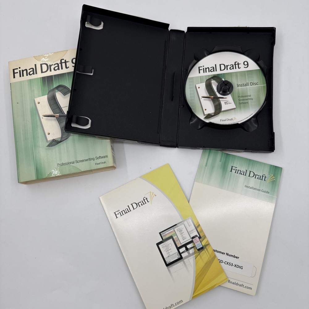 Final Draft 9 Screenwriting Legacy Software [Software 2014] Windows / Mac