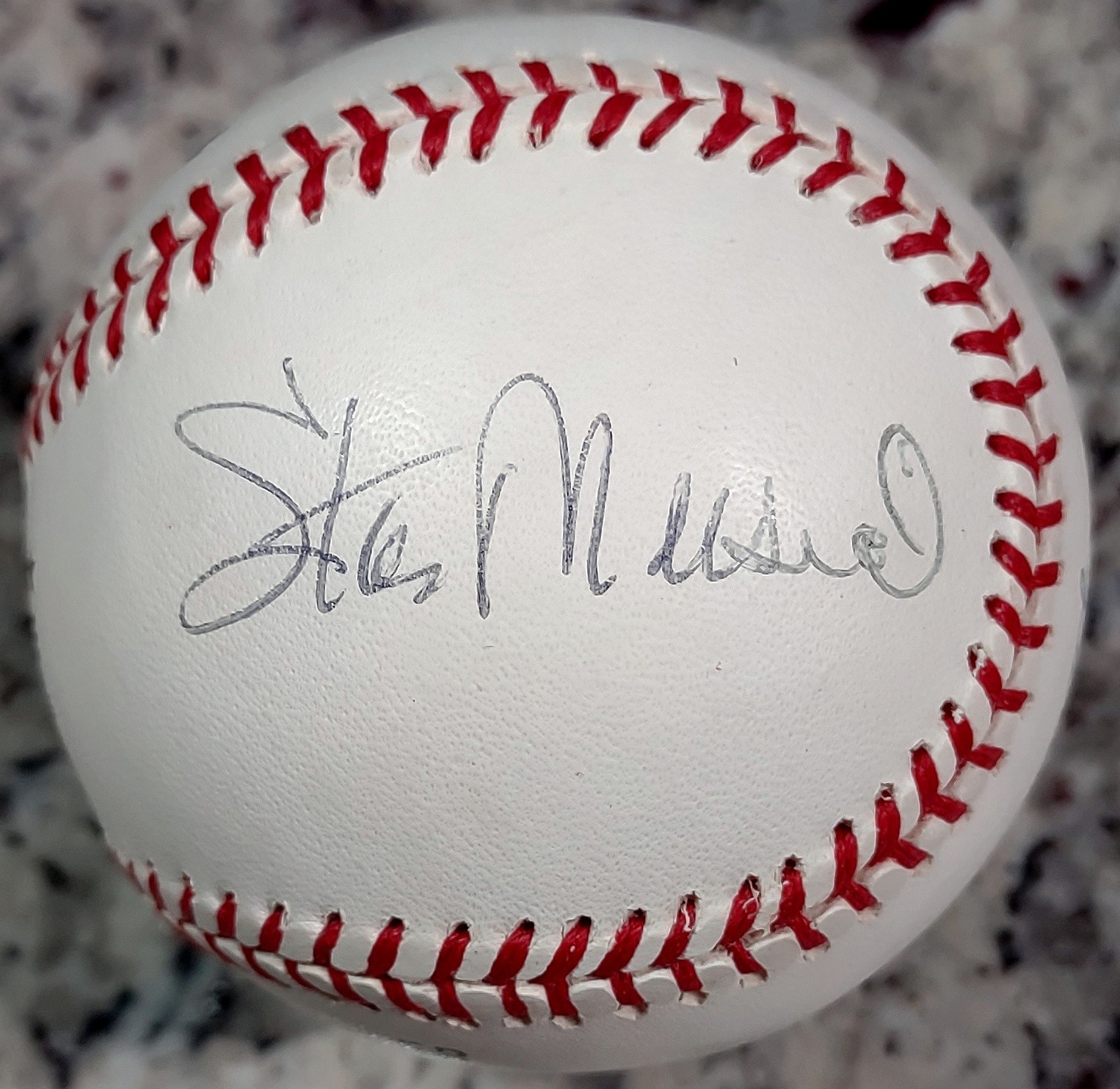 Stan Musial & Warren Spahn Signed National League Baseball RONLB JSA COA
