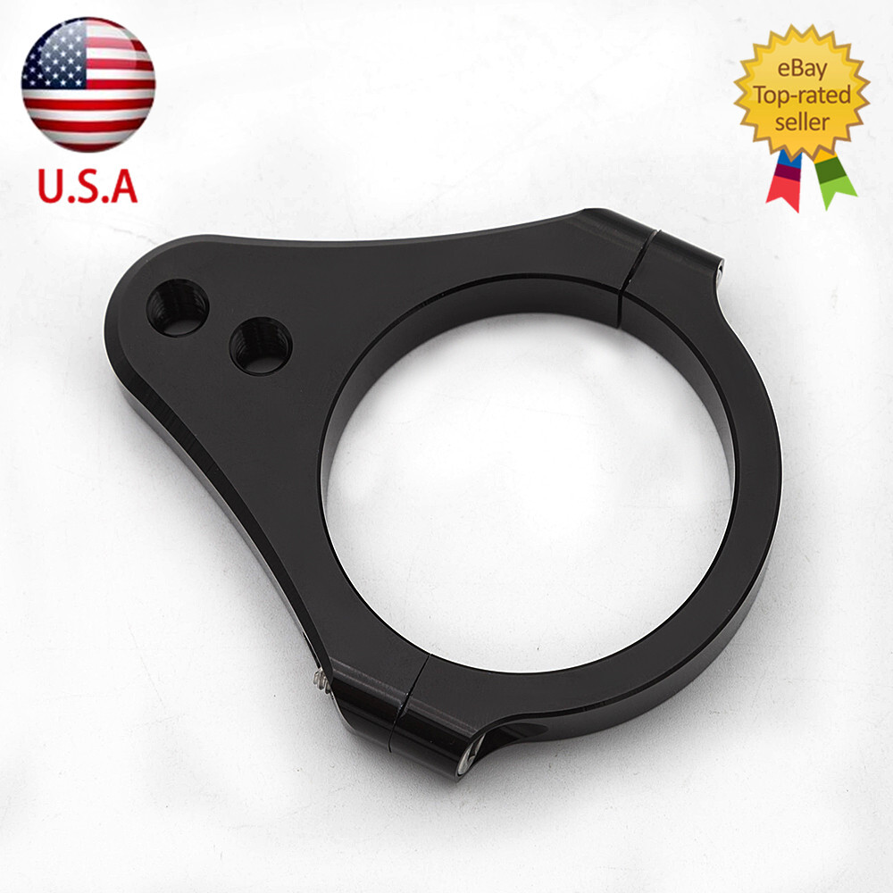 52mm Universal Motorcycle CNC Steering Damper Fork Frame Mount Clamp Bracket US