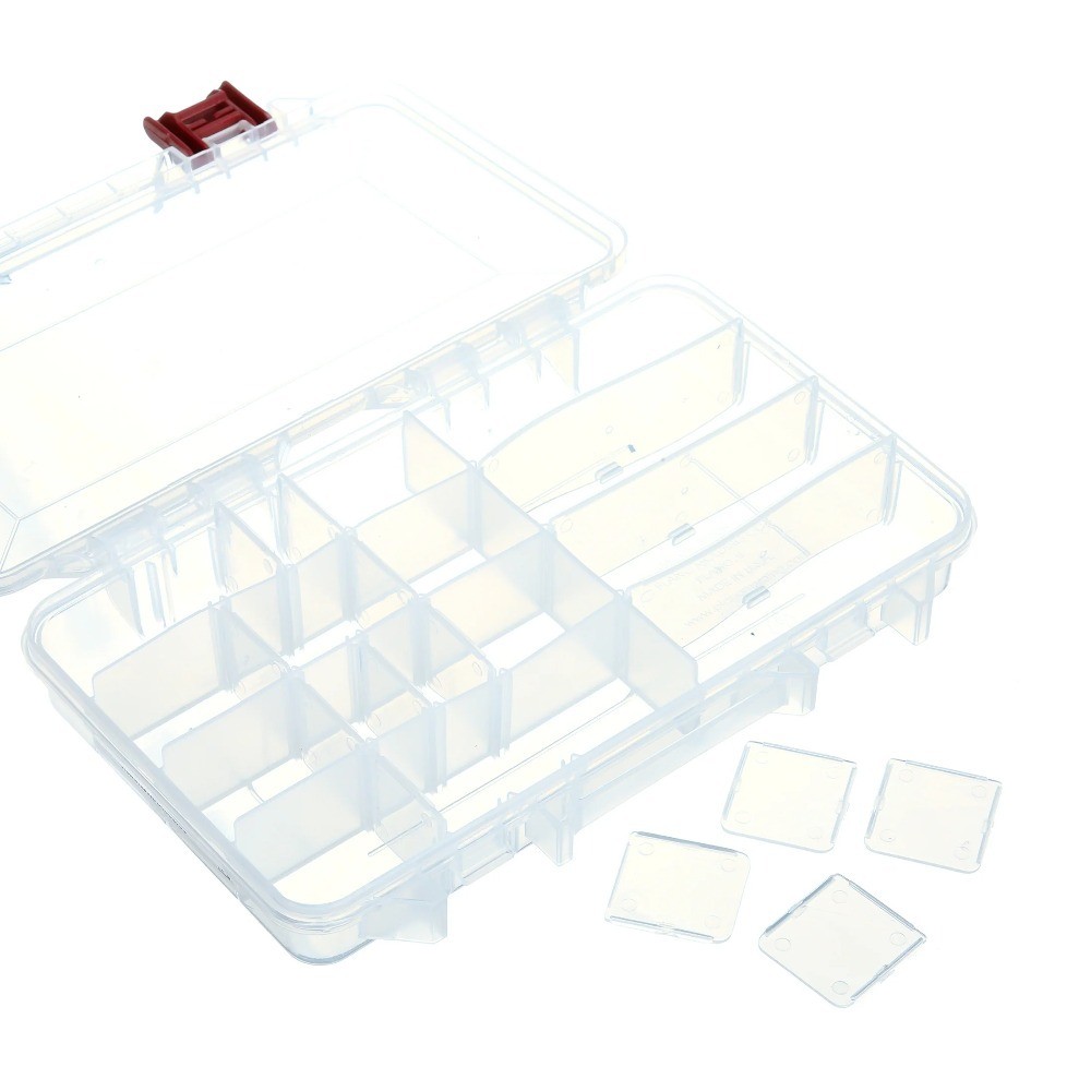 Medium Pro-Latch Organizer, 2-Pack, Stackable Storage Box with Secure Locking