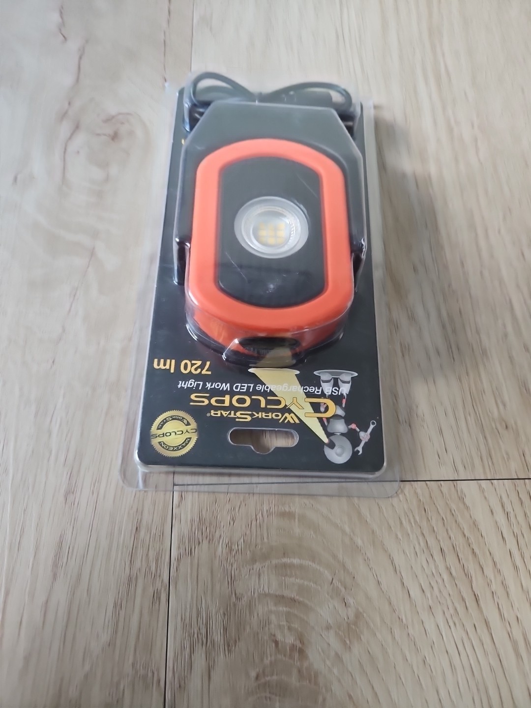 MAXXEON MXN00813 CYCLOPS, Rechargeable Work Light, Orange, Lights
