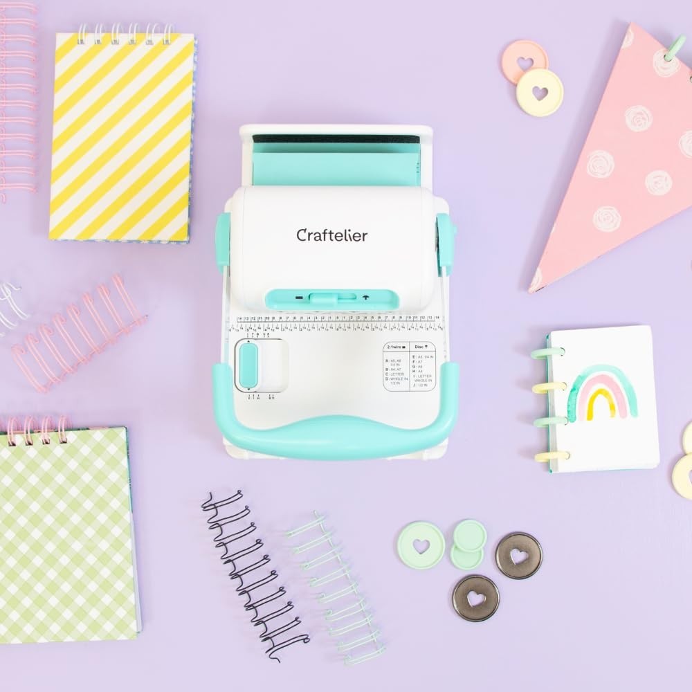 Compact Spiral Binding Machine for Effortless Book Creation – 2:1 Compatibility