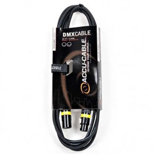 Accu-Cable 3-Pin DMX Cable, 10 ft