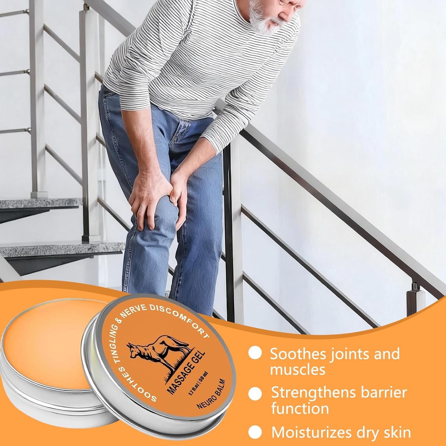 Therawolf Neuro Balm, Joint Care Soothing Cream, Herbal Cooling Soothing Cream