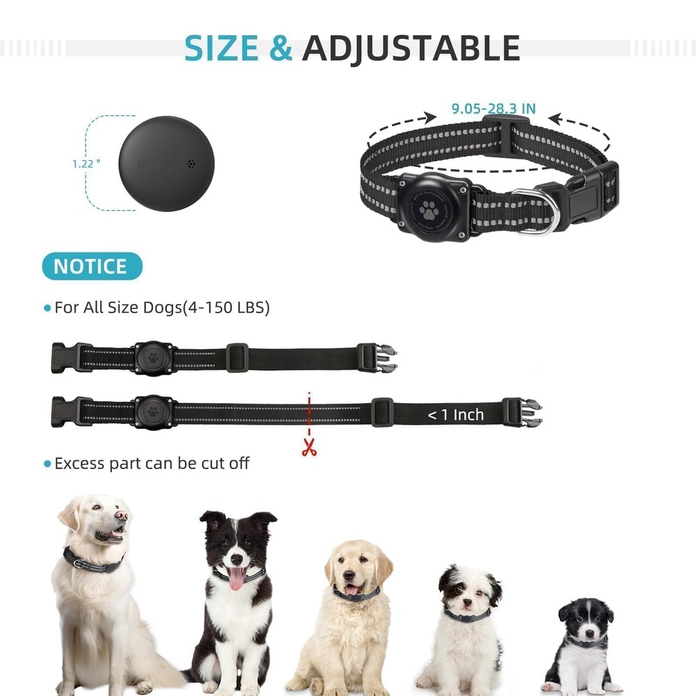 GPS Tracker for Dogs, Mini GPS Cat Tracker, Smart Pet Activity Tracker (iOS O...