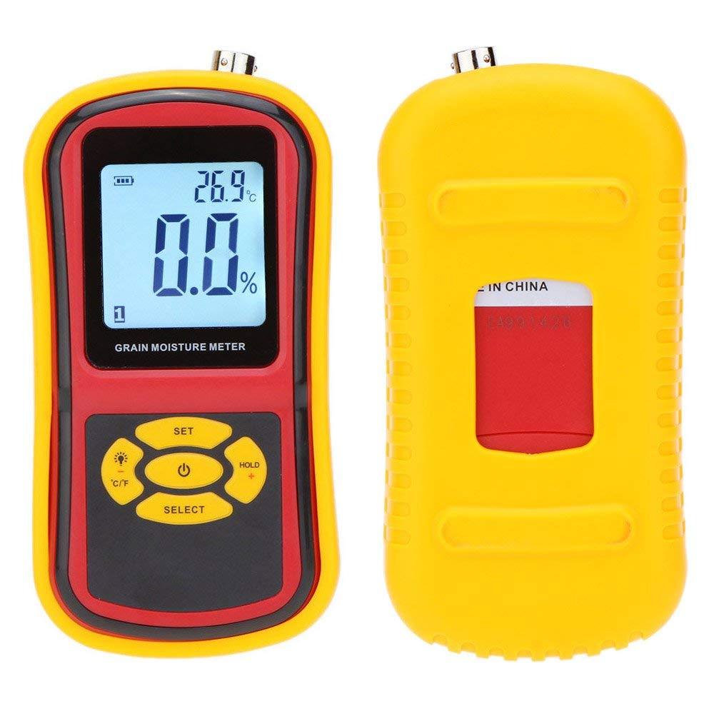 Digital Grain Moisture Meter W/Measuring Probe LCD Display Tester for Corn Wheat