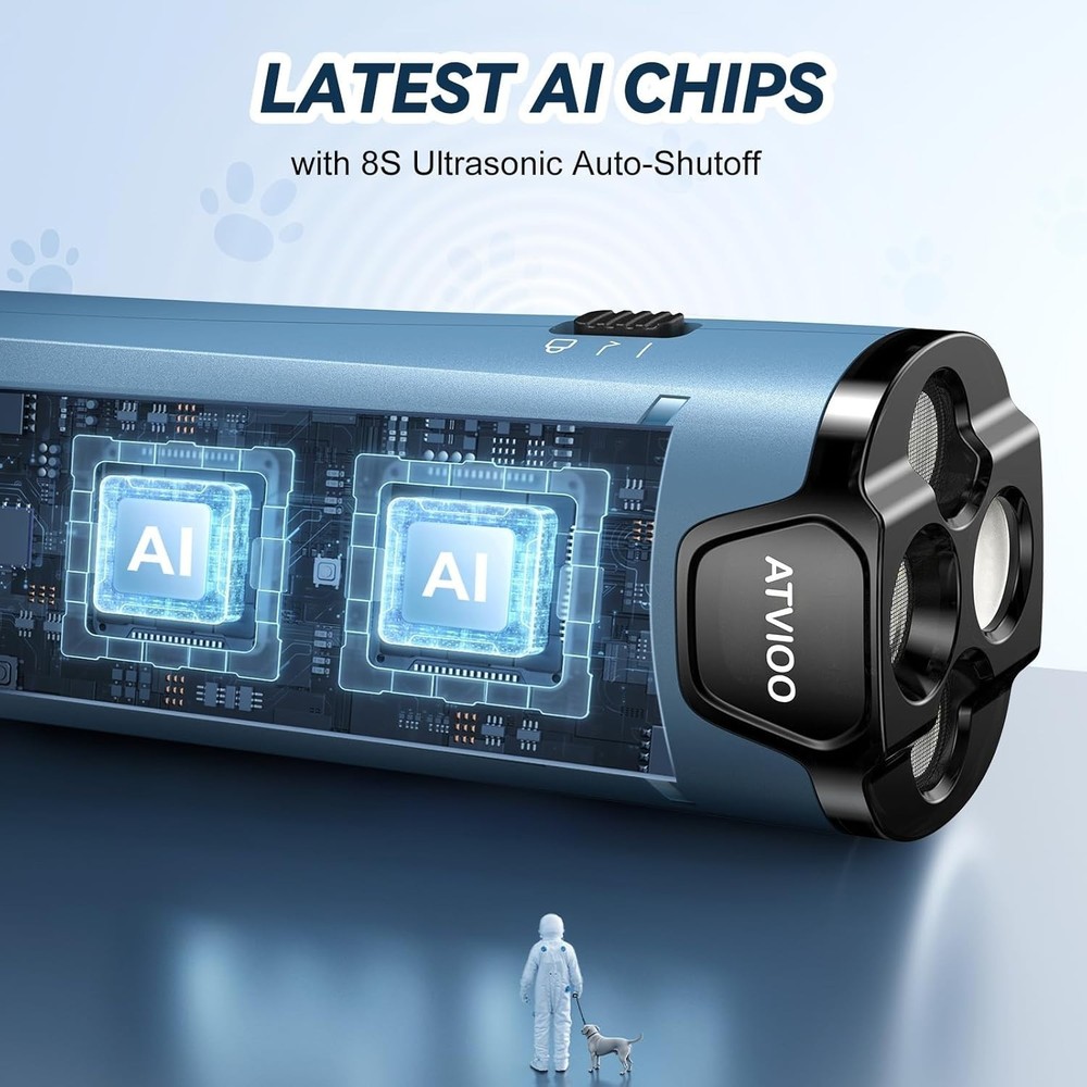 3X Faster Ultrasonic Dog Bark Control with 50FT Range - Pocket-Sized Solution