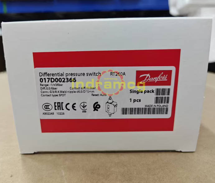 One Danfoss RT260A 017D002366 Pressure Switch New
