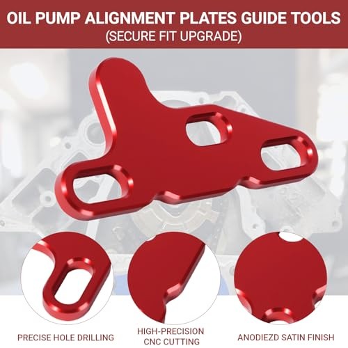 Oil Pump Alignment Plates Guide Tools Compatible with Gen V Lt1 Lt4 Lt5 L83 Red