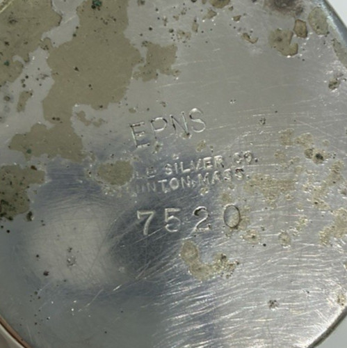 Silver Plated Sugar Bowl EPNS 7520 Tuttle Dublin Pattern Fluted Edge Two Handles