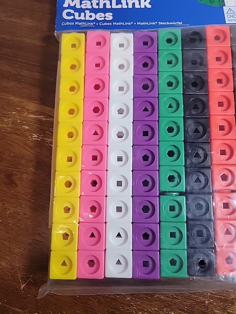 Learning Resources MathLink Cubes - 100 Learning Cubes STEM Fun and Skills
