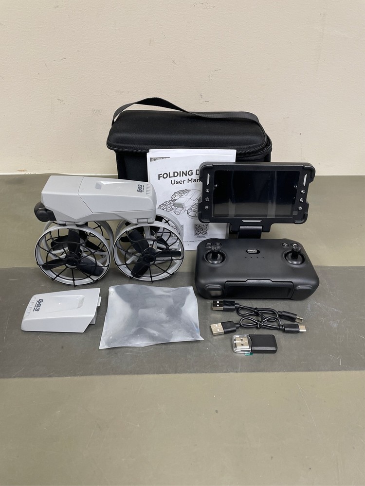 Foldable Drone with HD Camera Propeller Safety Protection, Screen Remote Control