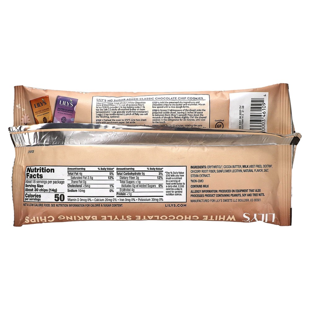 Baking Chips, White Chocolate Style, 9 oz (255 g)