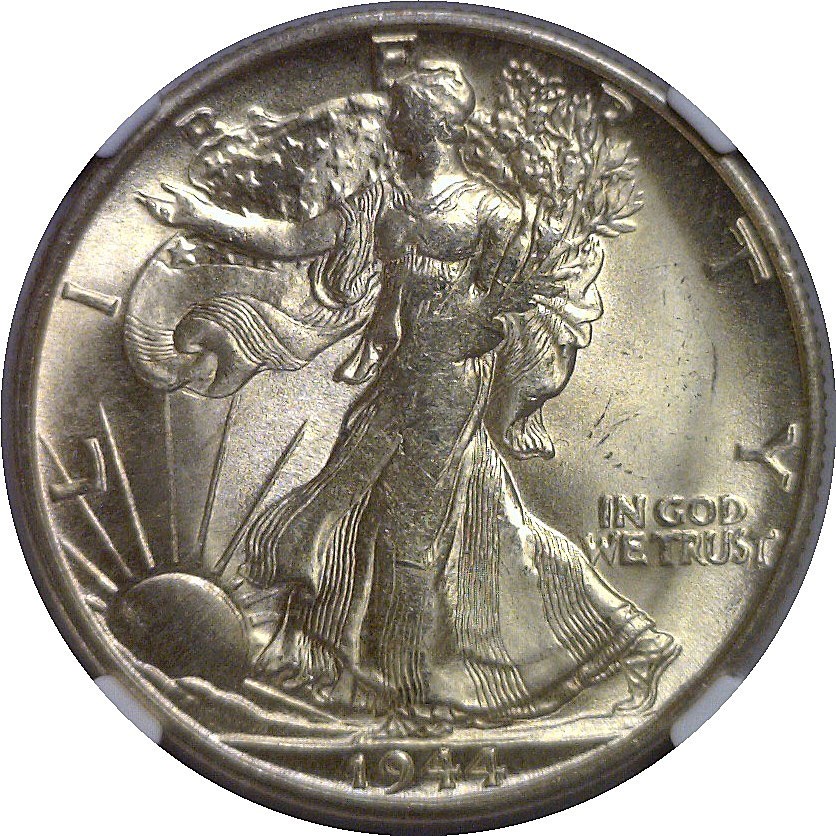 1944-S Walking Liberty Half Dollar NGC MS-64