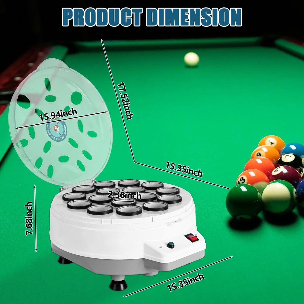 Pool Cleaner,110V Automatic Billiard Cleaner,Pool Cleaner Machine,Electronic ...
