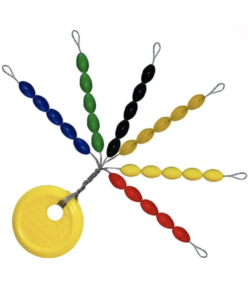 Delux FloatLINE STOPS 6 COLOURS 60 Stops Large Rubber VEALS MAIL ORDER