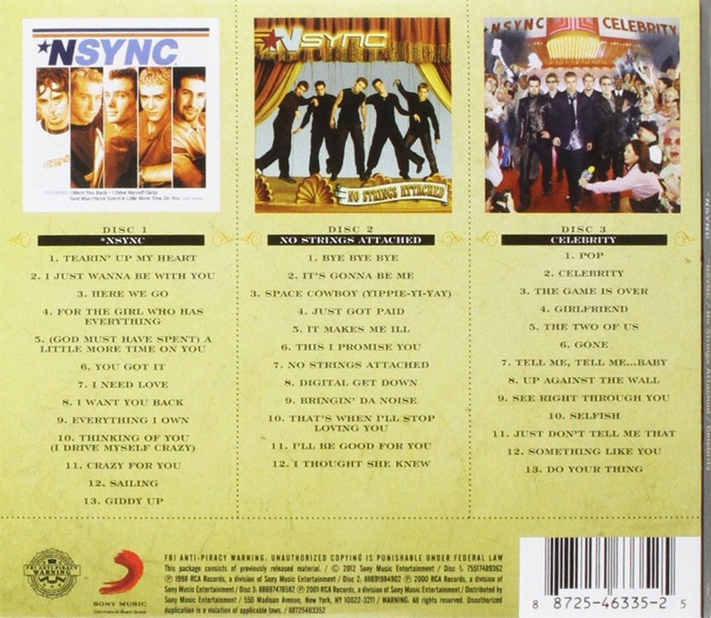 Triple Feature: NSYNC Audio CD, Box set, August 23, 2012