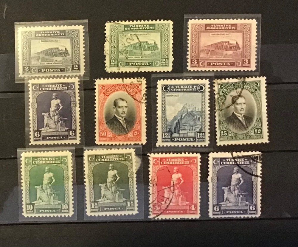 Turkey twenties selection some used some mint TK
