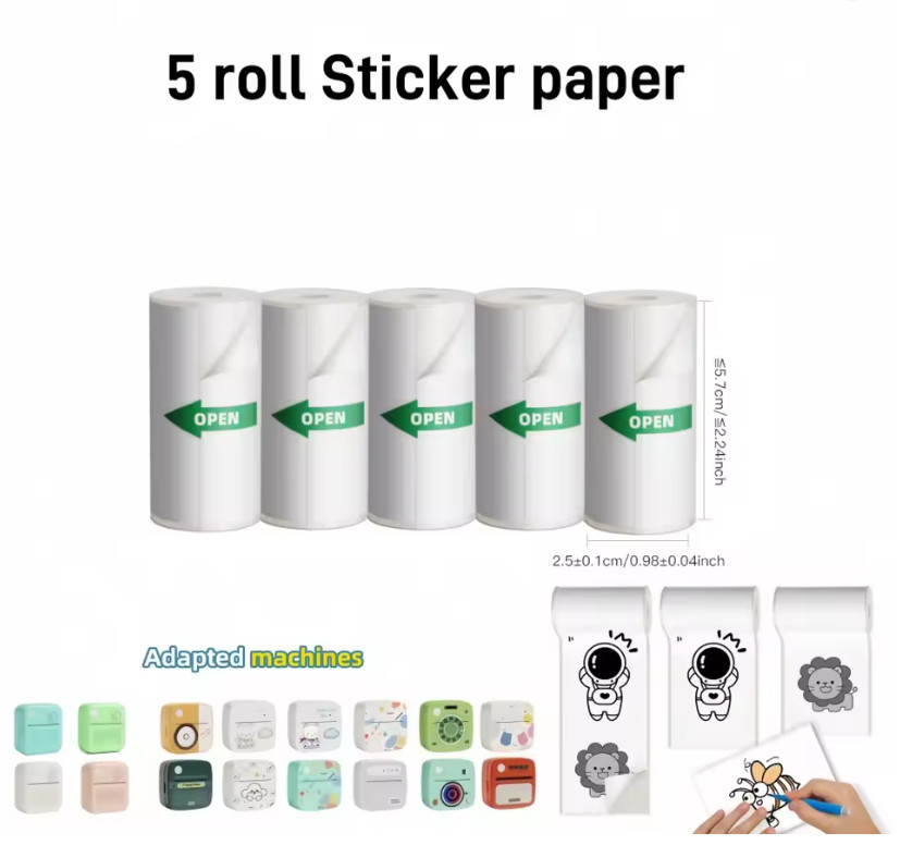 Smart Mini Bluetooth Printer Inkless Label Sticker Maker Portable