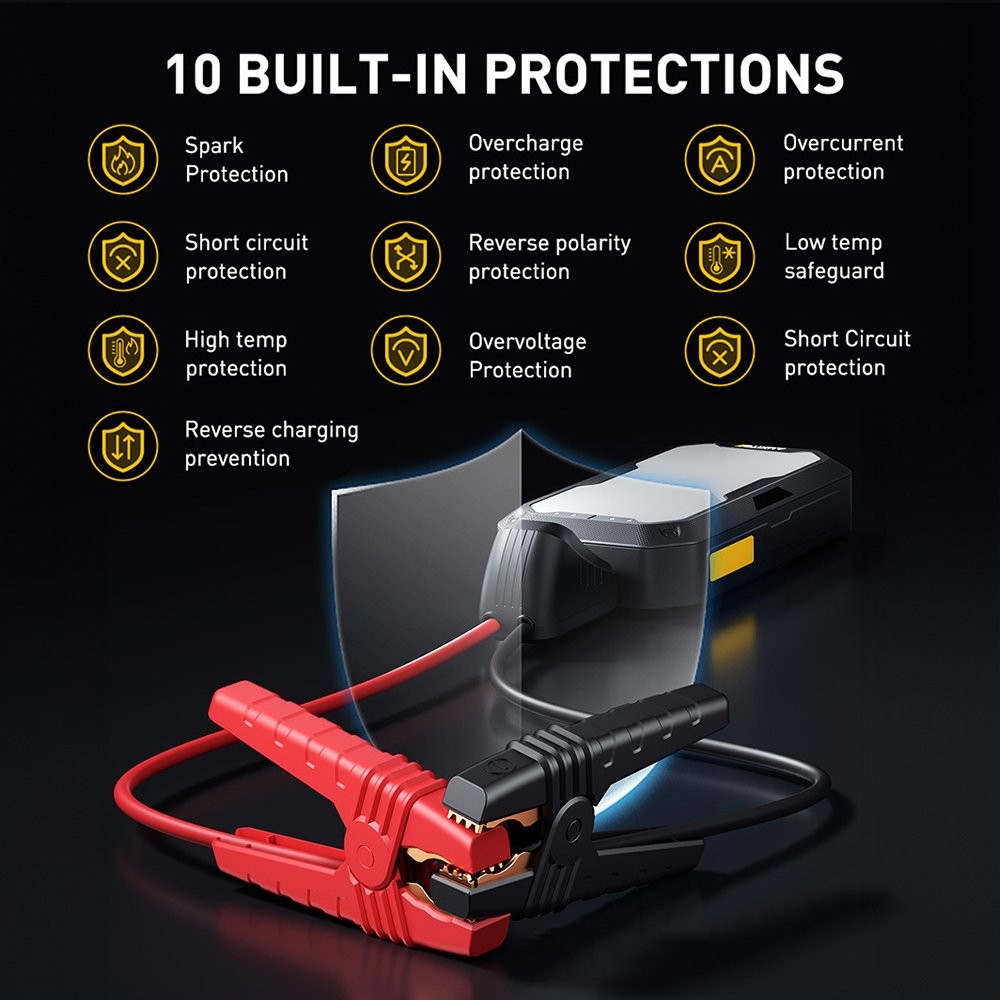 12V Emergency Multi-functional Power Start Charging Supply Starting Car Portable