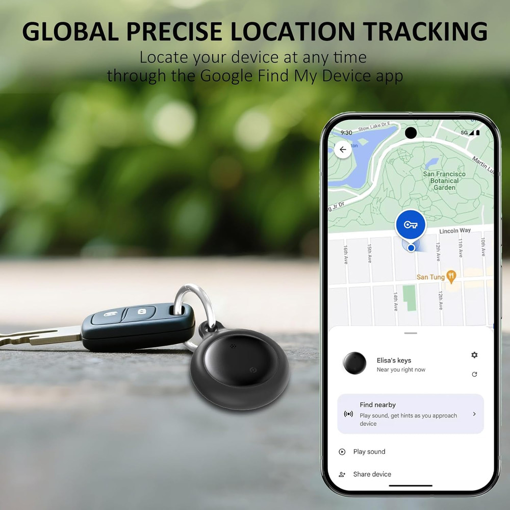 Bike Tracker for Android, Android Airtag Compatible with Google Find My Device A