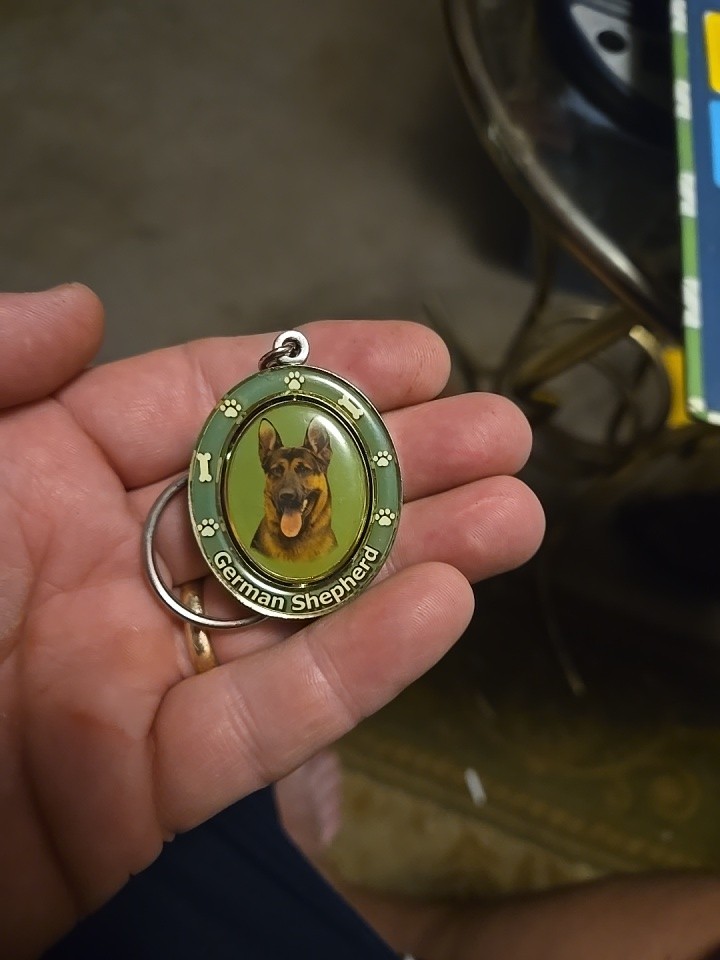 German Shepherd Spinning Key Chain
