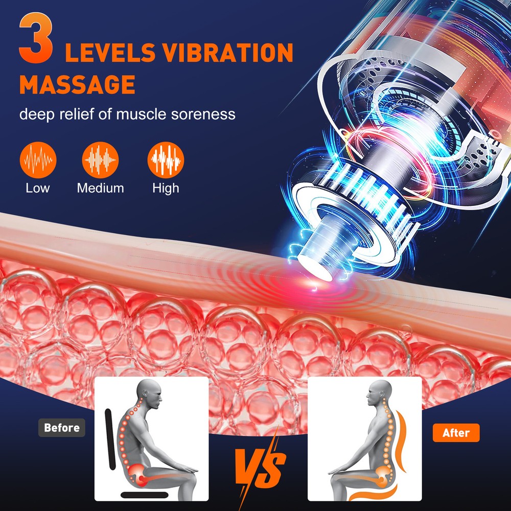 Decompression Back Belts Red Light Heating Massage Braces Back Pain Lower Lumbar