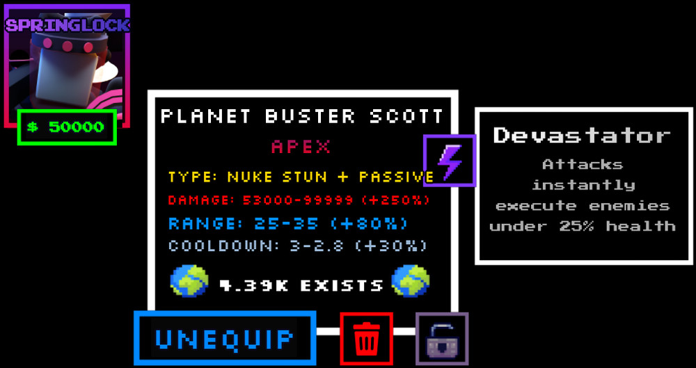 Planet Buster Scott (Springlock) | Roblox | Five Nights TD