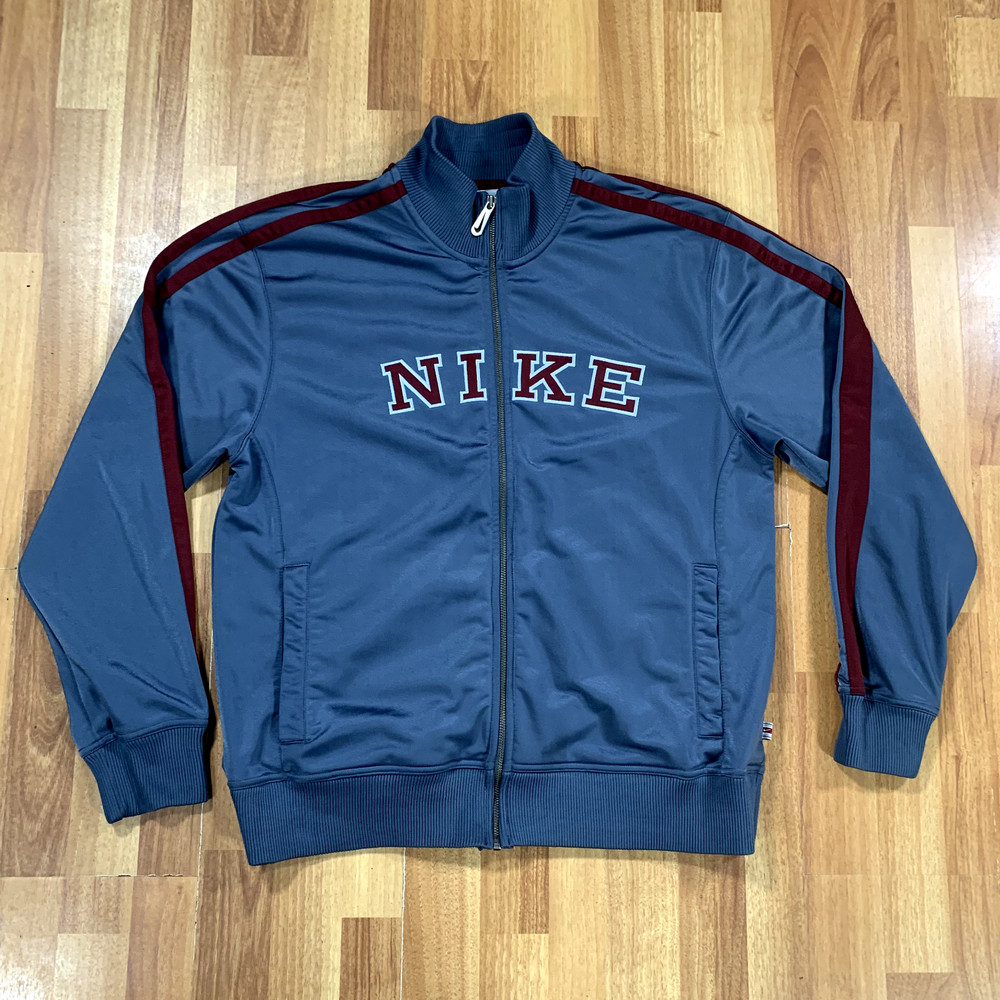 Nike Pullover Mens Large L Gray Full Zip Outdoor Athletic Jacket