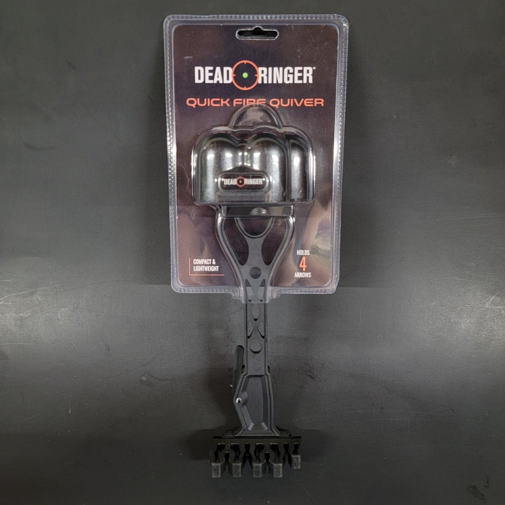 Dead Ringer Quick Fire Quiver Black 4 Arrow DR8529 Quick Detach Compact New