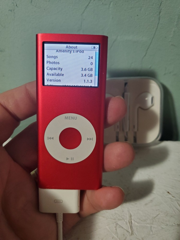 Mint Apple iPod Nano A1199 4GB Red