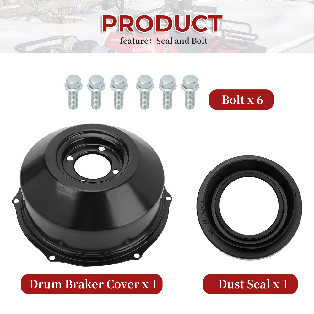 Honda Rear Brake Drum Cover & Seal for 1988-2000 TRX300 TRX300FW Fourtrax 300