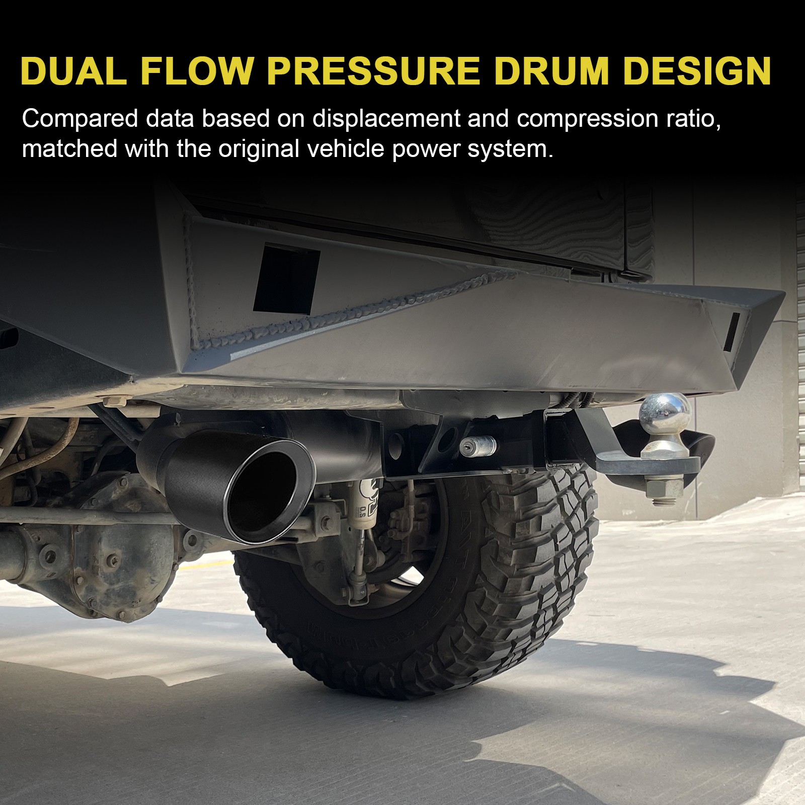 Exhaust Muffler System For 2007-2017 Jeep Wrangler JK 2/4Door Dual Axle Back