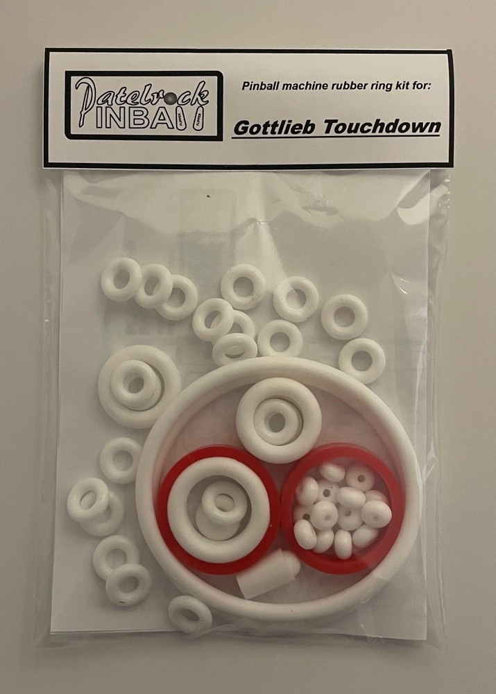 1984 Gottlieb / Mylstar Touchdown Pinball Machine Rubber Ring Kit