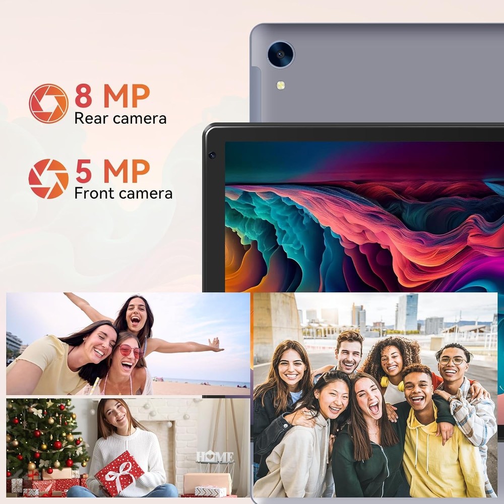 Anmesc 10.1"Android 15 Tablets HD Touchscreen Octa-Core 24GB+128GB Dual Camera