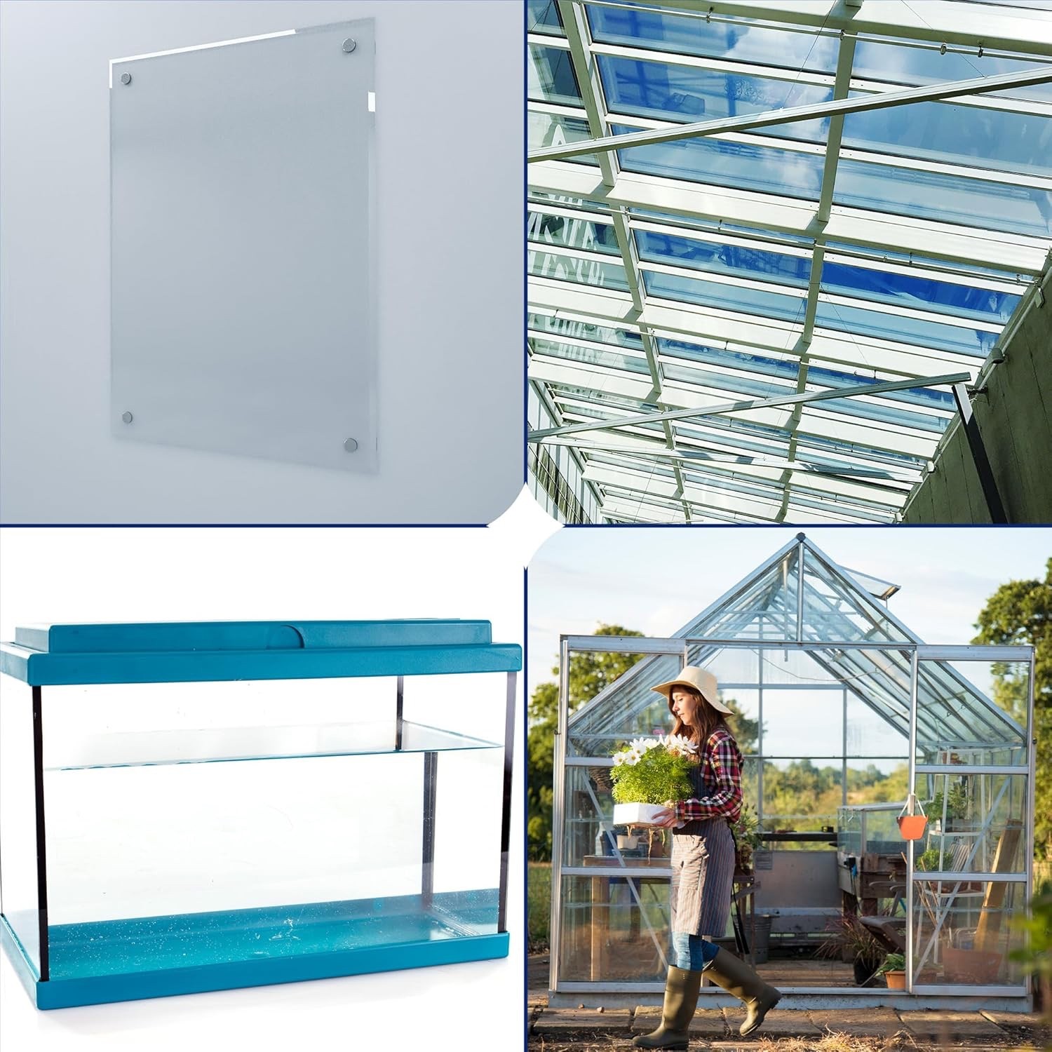 KastLite Clear Polycarbonate Sheet - 1/16" Thick Cut to Size Hard Plastic Sheets