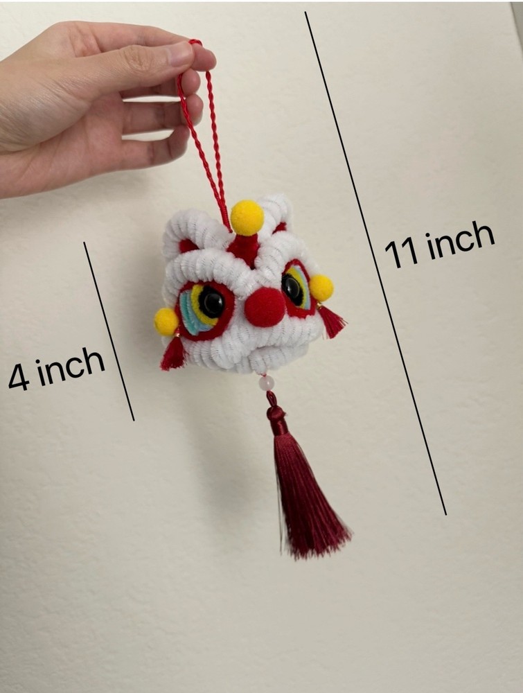 Handmade ornament, lionhead, pipe cleaner ，醒狮，扭扭棒