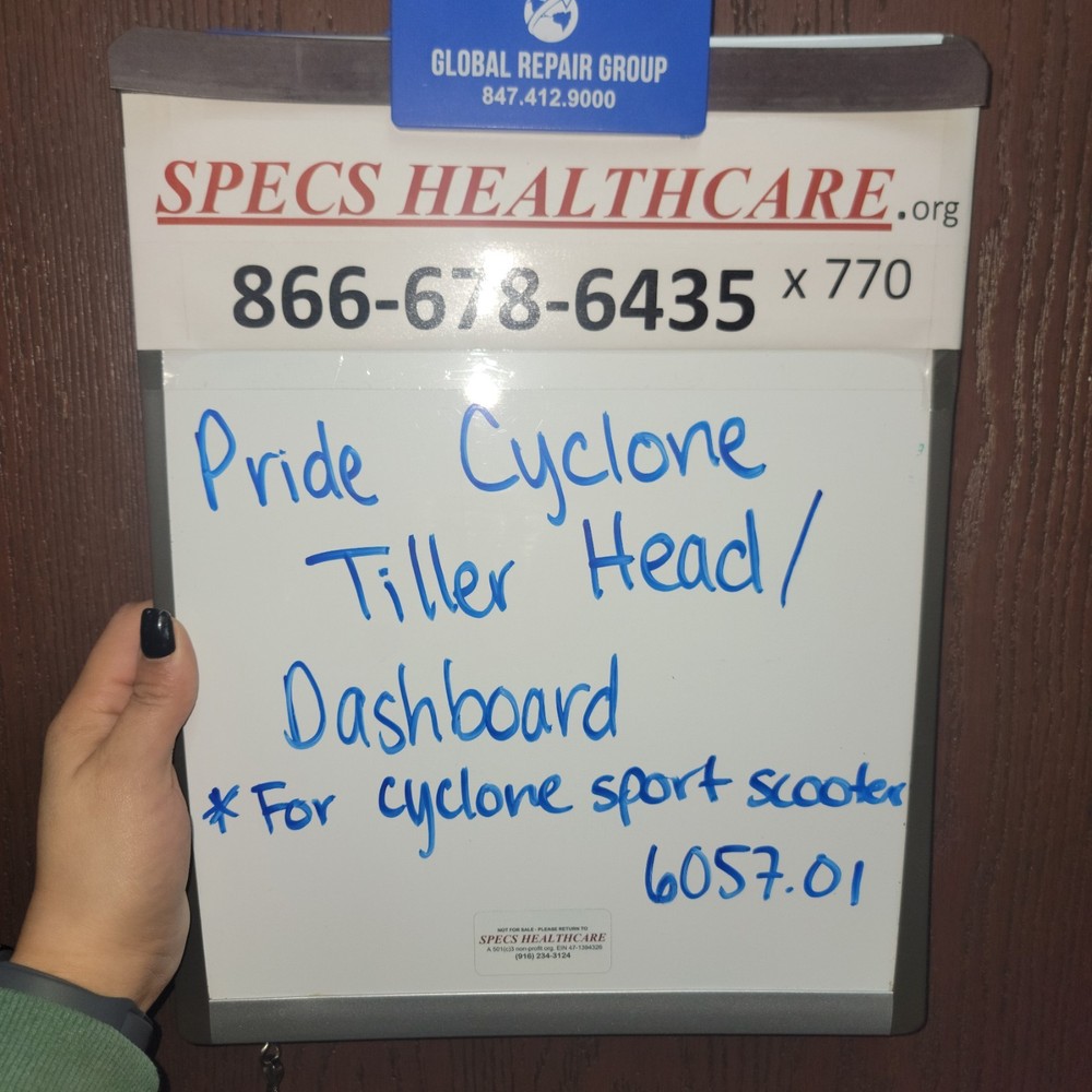 Pride Cyclone Tiller Head Dashboard Assembly