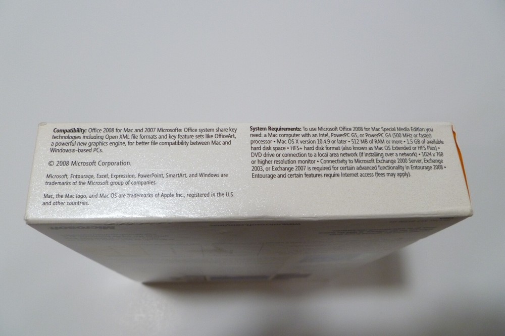 Microsoft Office Mac 2008 with Expression Media & Product Key (Software)