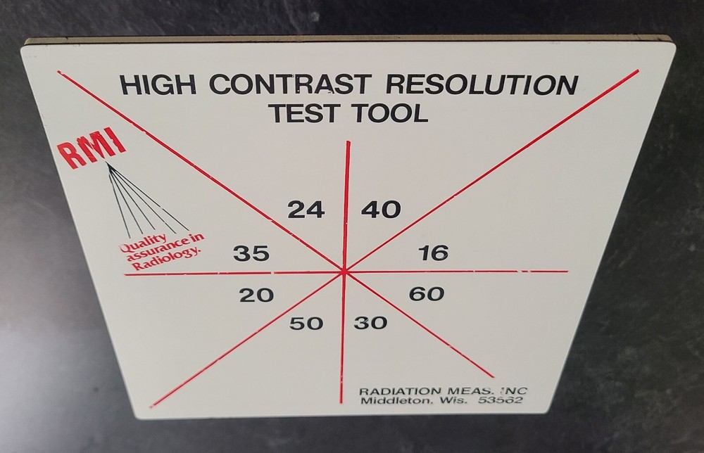 RMI High Contrast Resolution Test Tool - 141