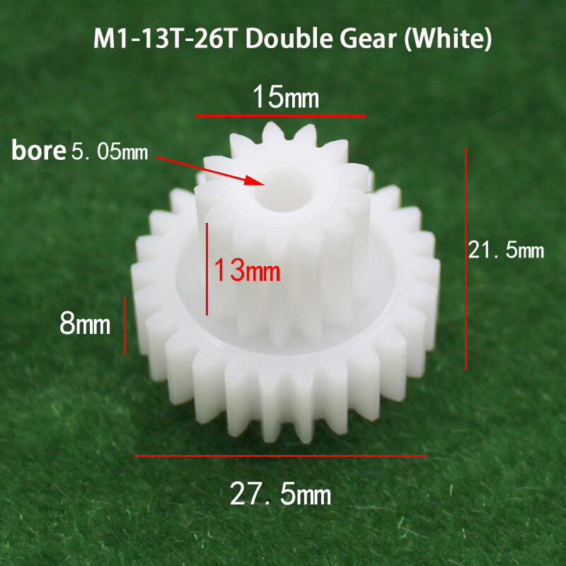 Plastic Gear 10/26/30 Teeth 1 Module Nylon Gear Wheels & Gear Interlocking Rack