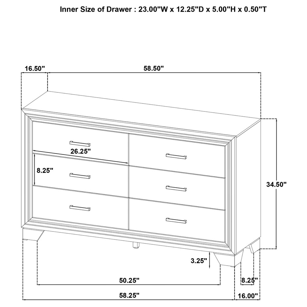 Coaster Wright 5-Piece Transitional Wood Eastern King Bedroom Set in Brown Oak