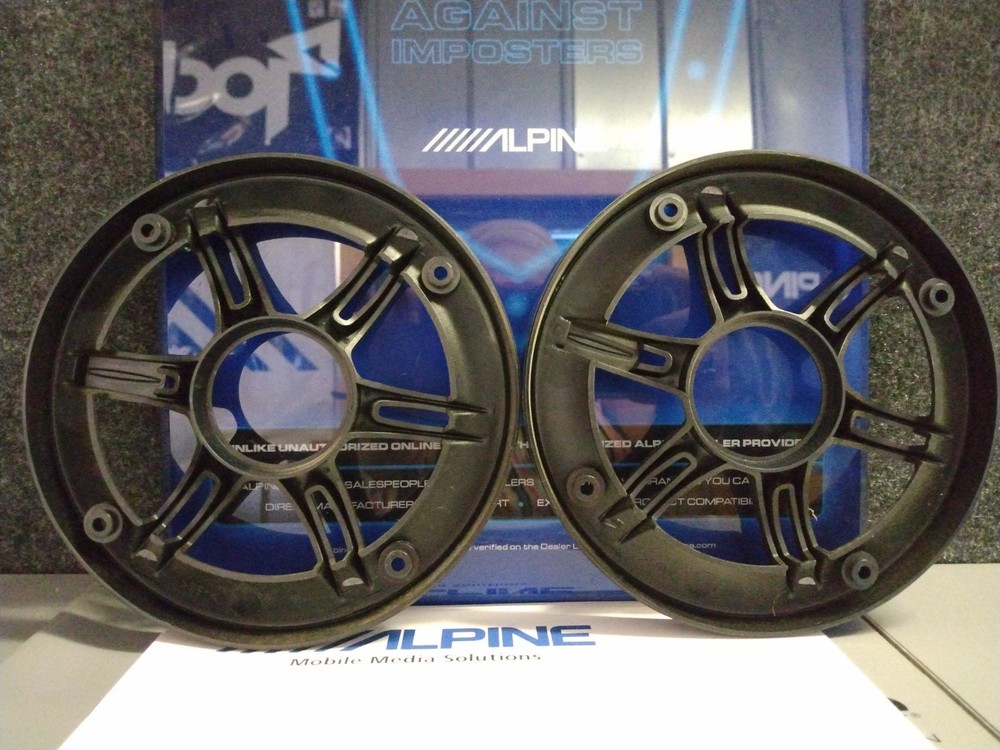 Alpine Audio 5.25 Speaker Grills Black, open design