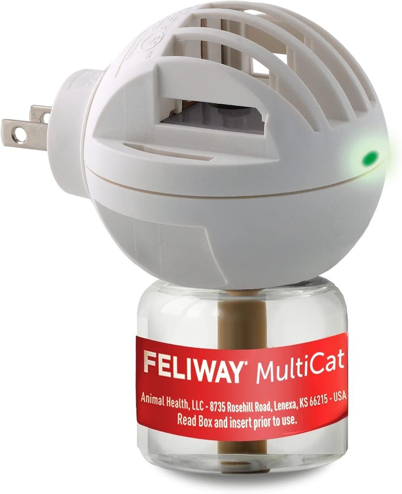 MultiCat 30 Day Cat Calming Plug In Pheromone Diffuser Starter Kit, 48ml - He...