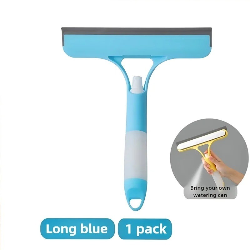 Window Cleaning Tool 3-in-1 Squeegee Spray Bottle Microfiber Cleaner